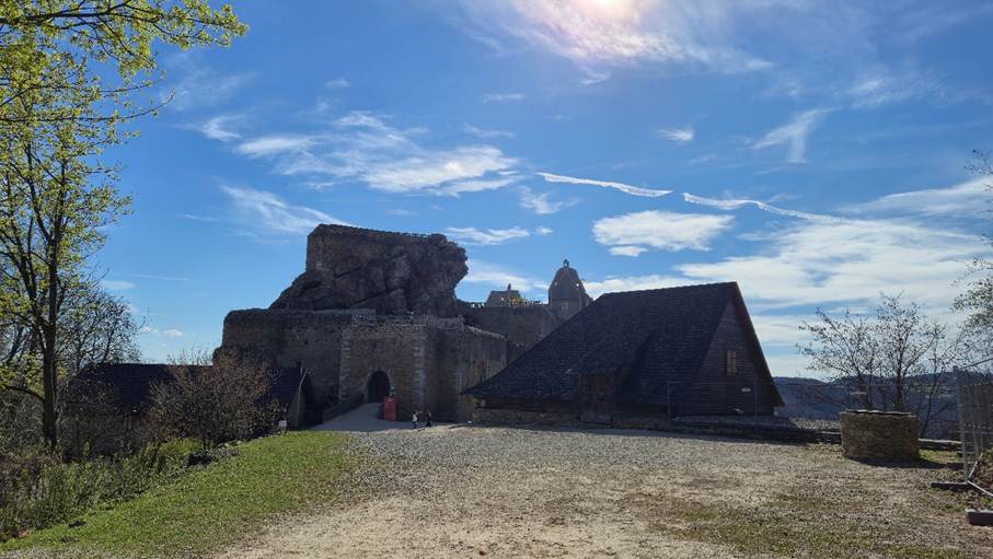 Ankunft bei der Burgruine Aggstein. Foto: Linda Prähauser