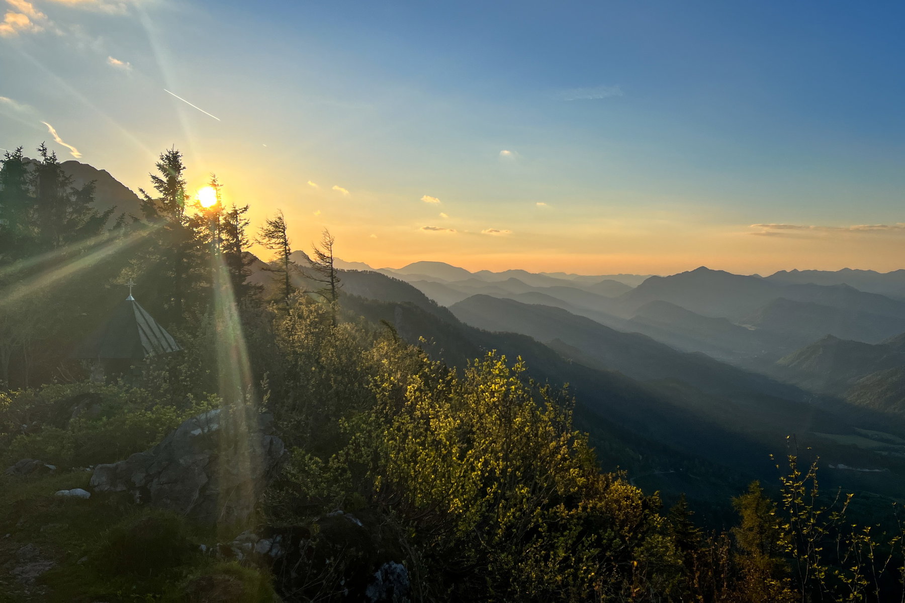 Sonnenuntergang auf der Ennstalerhütte. Fotos: Birgit Matzinger