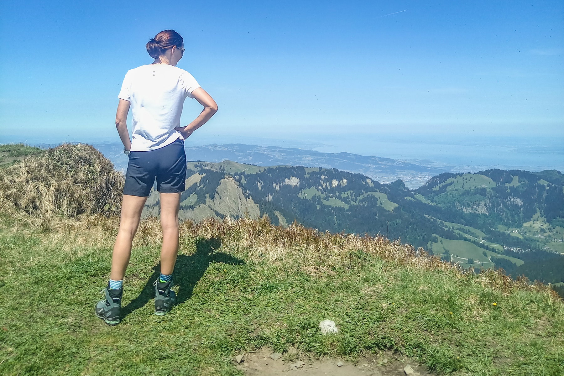 Blick vom Gipfel bis zum Bodensee. Foto: Norman und Lisa