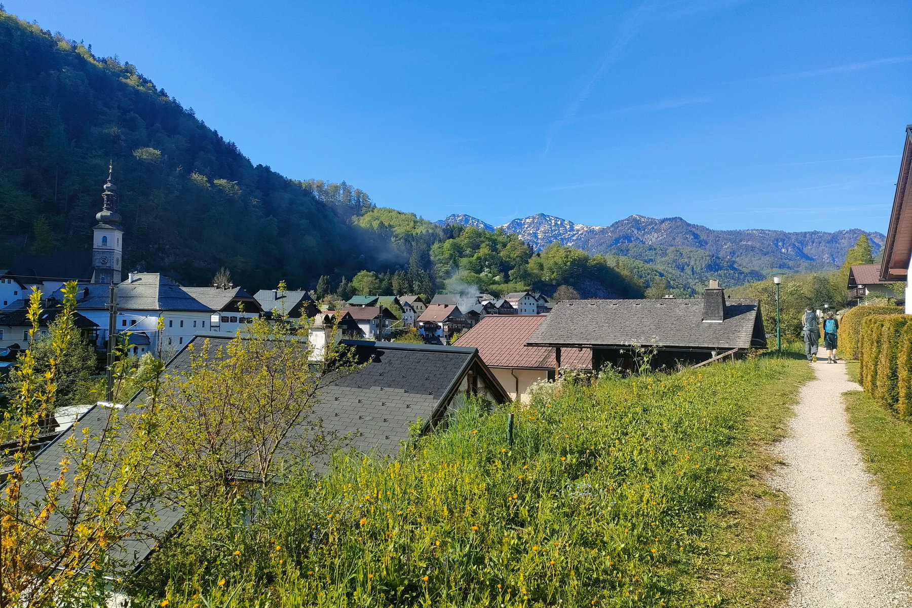 In Lauffen „loslaufen“? Nein, wir drei gehen hier einfach gemütlich los. Fotos: Manfred Hinteregger